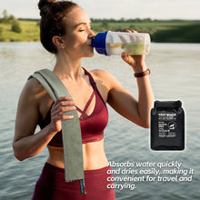 Load image into Gallery viewer, Portable Quick-Dry Cooling Sports Towel Ultra-Thin Lightweight Nano-Fiber Sweat Towel Includes Storage Pouch for Travel Hiking Gym