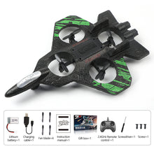 Load image into Gallery viewer, Rechargeable Remote Control Airplane Easy-to-Fly RC Aircraft Foam Glider Drone Quadrotor Model Outdoor Flying Toy Birthday Gift for Boys/Girls