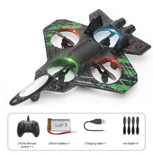 Load image into Gallery viewer, Rechargeable Remote Control Airplane Easy-to-Fly RC Aircraft Foam Glider Drone Quadrotor Model Outdoor Flying Toy Birthday Gift for Boys/Girls