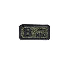Load image into Gallery viewer, A B AB O + - Blood Type Embroidery Hook And Loop Patches Medical Patch Armband Tactical Patch On Backpack