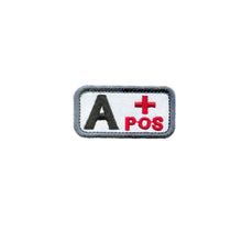 Load image into Gallery viewer, A B AB O + - Blood Type Embroidery Hook And Loop Patches Medical Patch Armband Tactical Patch On Backpack