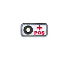 Load image into Gallery viewer, A B AB O + - Blood Type Embroidery Hook And Loop Patches Medical Patch Armband Tactical Patch On Backpack