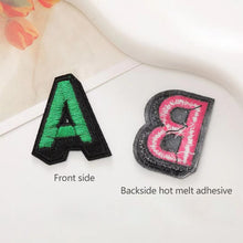 Load image into Gallery viewer, 26 English Letters Embroidery Repair Patch Iron on Patches Badge Sticker Appliques For DIY Clothing Accessories