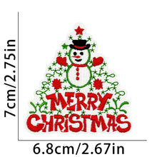 Load image into Gallery viewer, Christmas Cartoon Santa Claus Embroidered Patch Iron On Stickers Applique For Clothing Bag Accessories