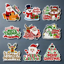 Load image into Gallery viewer, Christmas Cartoon Santa Claus Embroidered Patch Iron On Stickers Applique For Clothing Bag Accessories