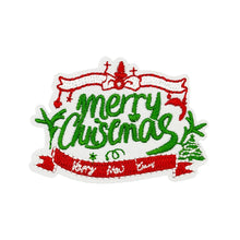 Load image into Gallery viewer, Christmas Cartoon Santa Claus Embroidered Patch Iron On Stickers Applique For Clothing Bag Accessories