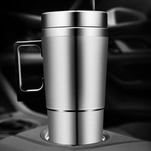 Load image into Gallery viewer, 12V/24V Portable Car Electric Heating Cup Stainless Steel Inner Liner Thermos for Truck Office Travel Water Boiler & Kettle