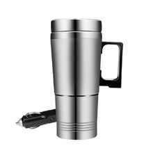 Load image into Gallery viewer, 12V/24V Portable Car Electric Heating Cup Stainless Steel Inner Liner Thermos for Truck Office Travel Water Boiler & Kettle