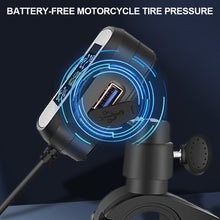 Load image into Gallery viewer, Motorcycle TPMS With QC 3.0 Fast Charging USB Output Motorbike Tire Pressure Alarm Monitor System Tyre Temperature Alarm System