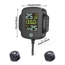 Load image into Gallery viewer, Motorcycle TPMS With QC 3.0 Fast Charging USB Output Motorbike Tire Pressure Alarm Monitor System Tyre Temperature Alarm System