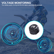 Load image into Gallery viewer, Motorcycle TPMS With QC 3.0 Fast Charging USB Output Motorbike Tire Pressure Alarm Monitor System Tyre Temperature Alarm System