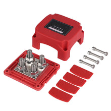 Load image into Gallery viewer, 48V 400A Negative Bus Bar with Cover High Current Terminal Block for Car Boat RV Modification Marine Power Distribution Block