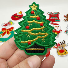 Load image into Gallery viewer, Christmas Embroidered Repair Patch Self Adhesive Patch Cartoon Santa Claus Appliques For Apparel Bags Accessories