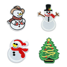 Load image into Gallery viewer, Christmas Embroidered Repair Patch Self Adhesive Patch Cartoon Santa Claus Appliques For Apparel Bags Accessories