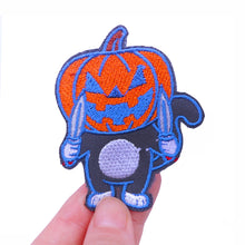 Load image into Gallery viewer, Punk Cartoon Animal Iron On Embroidery Repair Patches Knife Animal Badge Hippie Rock Appliques Clothing Sewing Patch