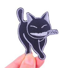 Load image into Gallery viewer, Punk Cartoon Animal Iron On Embroidery Repair Patches Knife Animal Badge Hippie Rock Appliques Clothing Sewing Patch