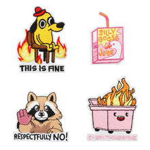 Load image into Gallery viewer, Funny Embroidery Repair Patch Iron On Patch Hip Hop Apparel Appliques Stickers Badges DIY Accessories