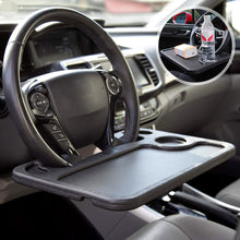 Load image into Gallery viewer, Multi-purpose Car Steering Wheel Dining Table Bracket Car Laptop Computer Desk Mount Stand Eat Work Drink Food Coffee Tray Board