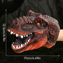Load image into Gallery viewer, Dinosaur Hand Puppet Glove Puppet Toy Movable Mouth Role Play & Storytelling Educational Toy for Classroom & Home Gift for Boys Girls