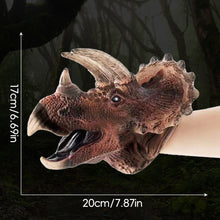 Load image into Gallery viewer, Dinosaur Hand Puppet Glove Puppet Toy Movable Mouth Role Play & Storytelling Educational Toy for Classroom & Home Gift for Boys Girls