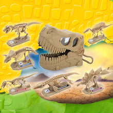 Load image into Gallery viewer, Dinosaur Skeleton Model DIY Assembly Discovery Build Your Own Dino Assembly Creative Educational Puzzle Toy Action Figure Backpack Pendant