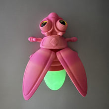 Load image into Gallery viewer, 3D Printed Firefly Model Magnetic Night Glow Tail Novel Fridge Magnet Decor Home Ornament For Kids Collectors Animal Enthusiasts