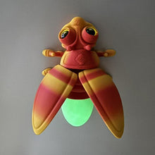 Load image into Gallery viewer, 3D Printed Firefly Model Magnetic Night Glow Tail Novel Fridge Magnet Decor Home Ornament For Kids Collectors Animal Enthusiasts