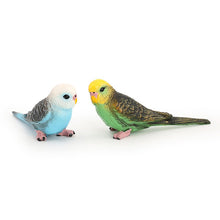 Load image into Gallery viewer, Realistic Tiger Skin Parrot Model Educational Wildlife Bird Figurine for Kids Durable Desktop Decor Bird Figurine Collectible Toy