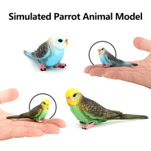 Load image into Gallery viewer, Realistic Tiger Skin Parrot Model Educational Wildlife Bird Figurine for Kids Durable Desktop Decor Bird Figurine Collectible Toy