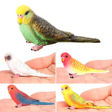 Load image into Gallery viewer, Realistic Tiger Skin Parrot Model Educational Wildlife Bird Figurine for Kids Durable Desktop Decor Bird Figurine Collectible Toy