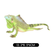 Load image into Gallery viewer, Realistic Lizard Statue Green Iguana Frilled Monitor Lizard Collectible Desktop Display Educational Tool For Kids Animal Enthusiasts Science Classroom