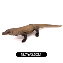 Load image into Gallery viewer, Realistic Lizard Statue Green Iguana Frilled Monitor Lizard Collectible Desktop Display Educational Tool For Kids Animal Enthusiasts Science Classroom
