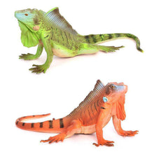 Load image into Gallery viewer, Realistic Lizard Statue Green Iguana Frilled Monitor Lizard Collectible Desktop Display Educational Tool For Kids Animal Enthusiasts Science Classroom