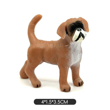 Load image into Gallery viewer, Miniature Dog Model Hand Painted Detailed Sculpture Desk Home Decor Shelf Kids Animal Lovers Collectors Educational Figurine Toy Animal Collection