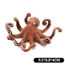 Load image into Gallery viewer, Simulation Octopus Crab Marine Figures Realistic Sea Animal Model for Kids Education Desktop Decor Collection Christmas Festival Gifts