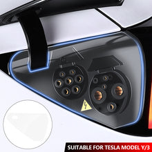 Load image into Gallery viewer, Transparent Charging Port Rain Cover Waterproof Protection for Tesla Model Y/3/YL Modification Accessory Hidden Style