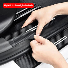 Load image into Gallery viewer, 4Pcs Universal Carbon Fiber Car Door Edge Sill Protector Anti-scratch Sticker for Car Front Rear Doors Exterior Protection Decal