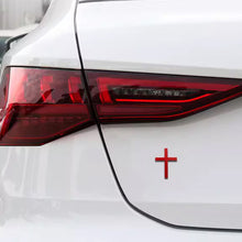Load image into Gallery viewer, 3D Metal Car Sticker Cross Raised Design Auto & Motorcycle Body Decoration Scratch Cover Personalized Decal