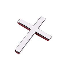 Load image into Gallery viewer, 3D Metal Car Sticker Cross Raised Design Auto & Motorcycle Body Decoration Scratch Cover Personalized Decal