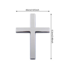 Load image into Gallery viewer, 3D Metal Car Sticker Cross Raised Design Auto & Motorcycle Body Decoration Scratch Cover Personalized Decal