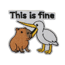 Load image into Gallery viewer, Cartoon Animal Badge Hook And Loop Embroidered Repair Patch Hip Hop Animal Appliques Stickers For Clothing Bags Sewing