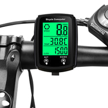 Load image into Gallery viewer, Wired Bike Computer with Waterproof Backlit Large Screen Total Mileage Tracking and Cycling Data Monitoring Cycling Supplies
