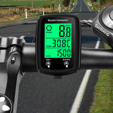 Load image into Gallery viewer, Wired Bike Computer with Waterproof Backlit Large Screen Total Mileage Tracking and Cycling Data Monitoring Cycling Supplies
