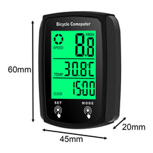 Load image into Gallery viewer, Wired Bike Computer with Waterproof Backlit Large Screen Total Mileage Tracking and Cycling Data Monitoring Cycling Supplies