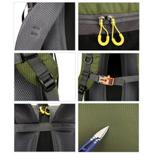 Load image into Gallery viewer, 50L Outdoor Sports Backpack Hiking Camping Pack with Reflective Strips and Mesh Bags Waterproof Abrasion-Resistant Travel Bag