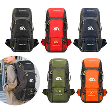 Load image into Gallery viewer, 50L Outdoor Sports Backpack Hiking Camping Pack with Reflective Strips and Mesh Bags Waterproof Abrasion-Resistant Travel Bag