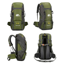 Load image into Gallery viewer, 50L Outdoor Sports Backpack Hiking Camping Pack with Reflective Strips and Mesh Bags Waterproof Abrasion-Resistant Travel Bag