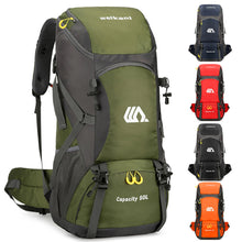 Load image into Gallery viewer, 50L Outdoor Sports Backpack Hiking Camping Pack with Reflective Strips and Mesh Bags Waterproof Abrasion-Resistant Travel Bag