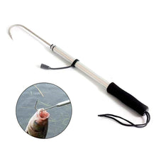 Load image into Gallery viewer, 60/90/120CM Telescopic Fishing Gaff Hook Boat Sea Fishing Landing Tool with Stainless Steel Tip and EVA Grip