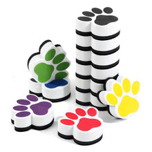 Load image into Gallery viewer, Vibrant Color Non-Scratch Surface Ergonomic Grip Magnetic Whiteboard Eraser Cartoon Bear Footprints EVA Blackboard Eraser